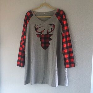 Christmas night shirt, size Large.